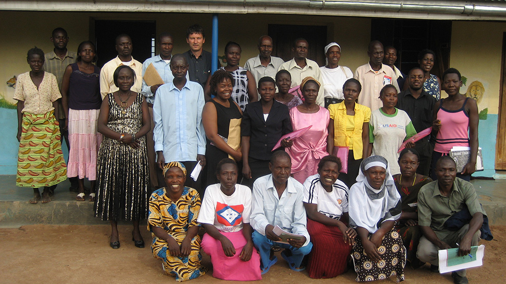 Uganda school groepsfoto leerkrachten